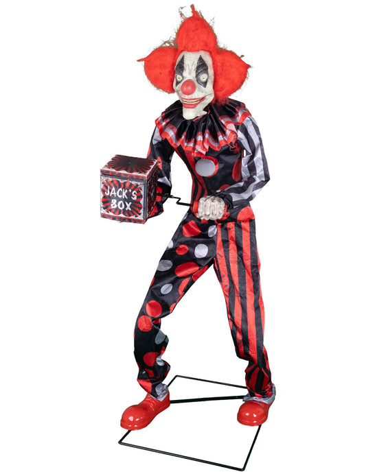 Decorațiune animată clovn malefic cu mișcări 175 cm
