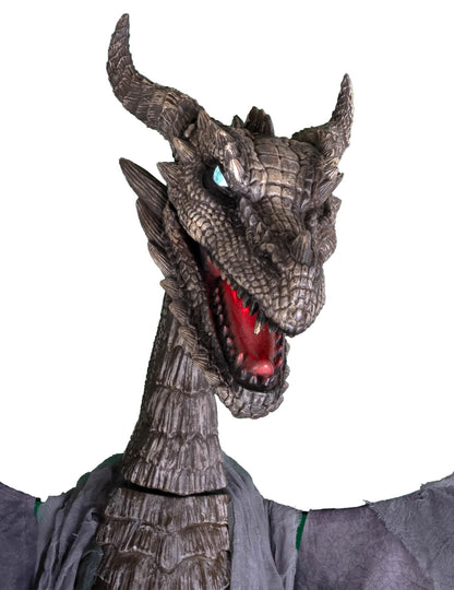 Decorațiune animată dragon care scuipă foc 200 x 187 cm