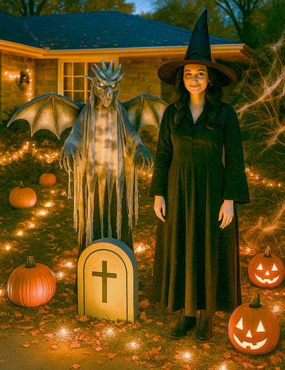 Decorațiune Dragon Gigant Animat 175 cm