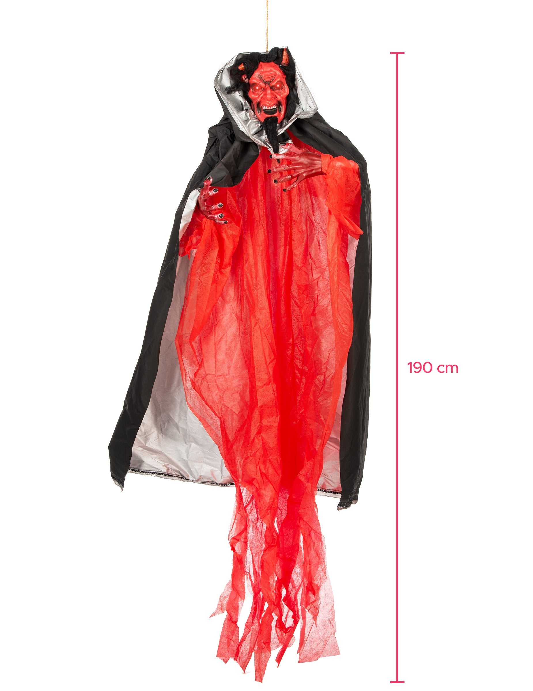 Dimensiunile decorațiunii animate și luminoase demon