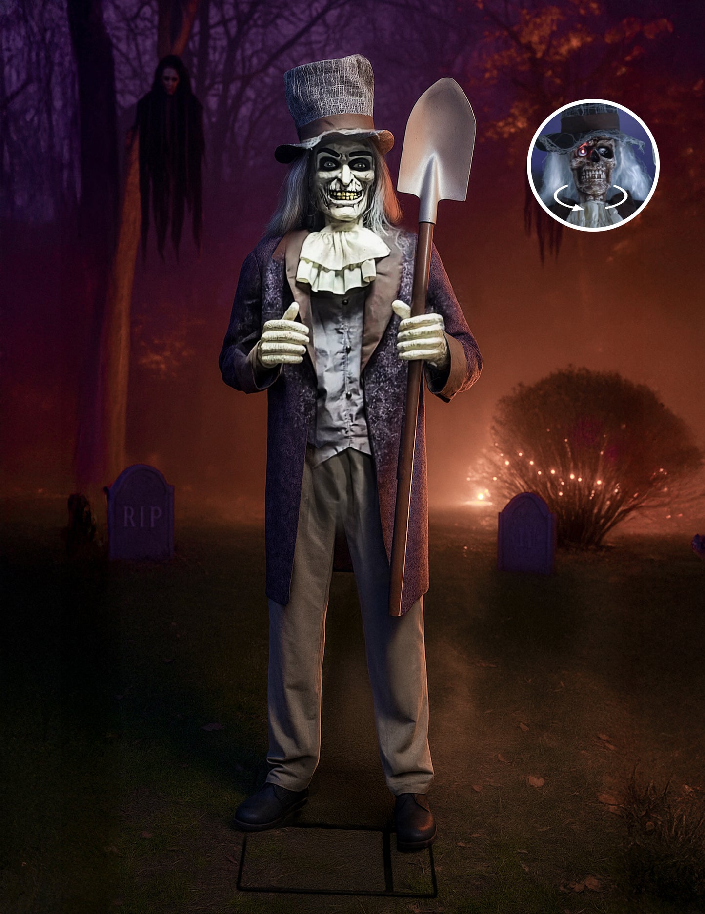 Decorare animată și sunet Gravedigger 200 cm