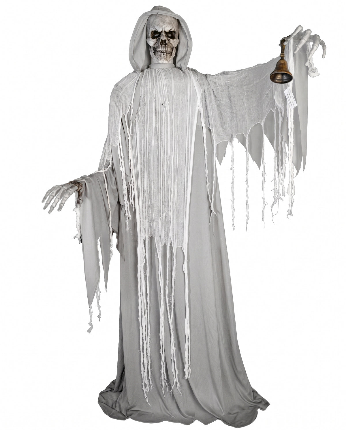 Décoration animée faucheur squelette avec cloche 182 cm