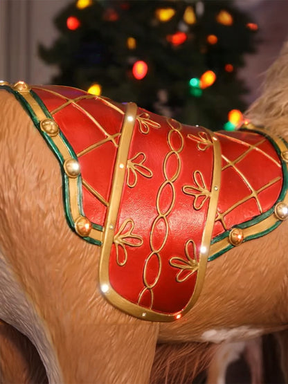 Decorațiune de Crăciun animată, Reni fantezisti, 120 cm