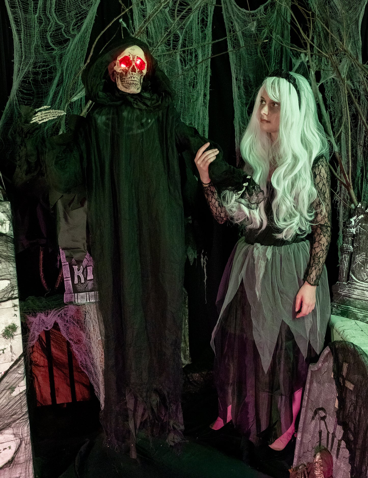 Sunet animat și decorare ușoară Demon amețit 165 cm