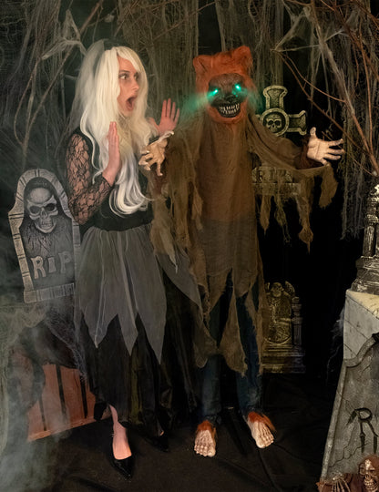 Sunet animat și decorare ușoară lup lup 160 cm