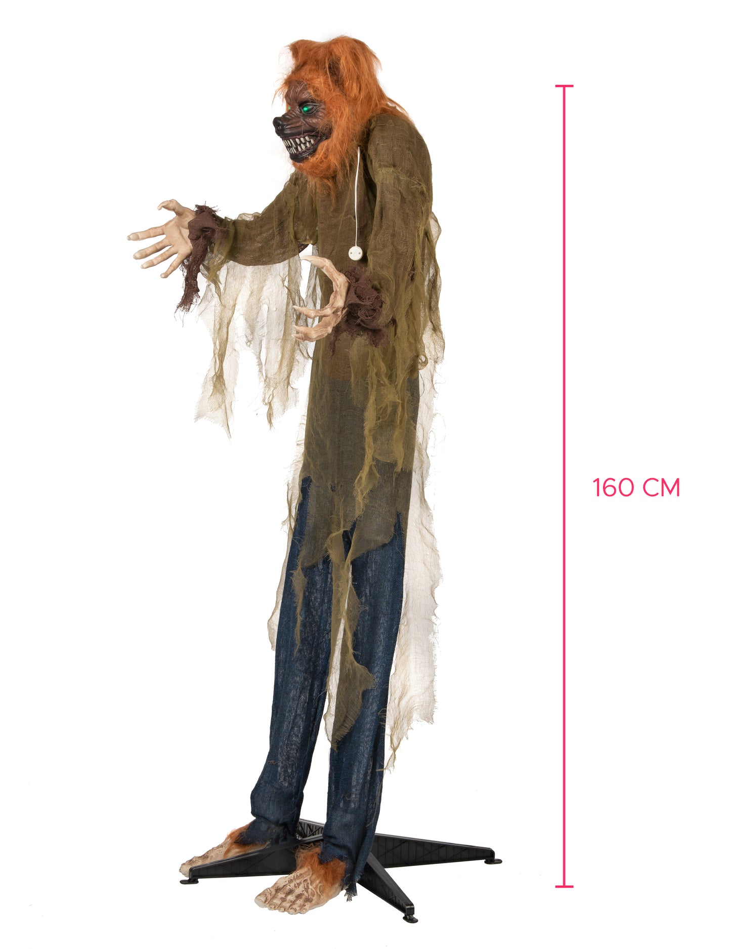 Sunet animat și decorare ușoară lup lup 160 cm