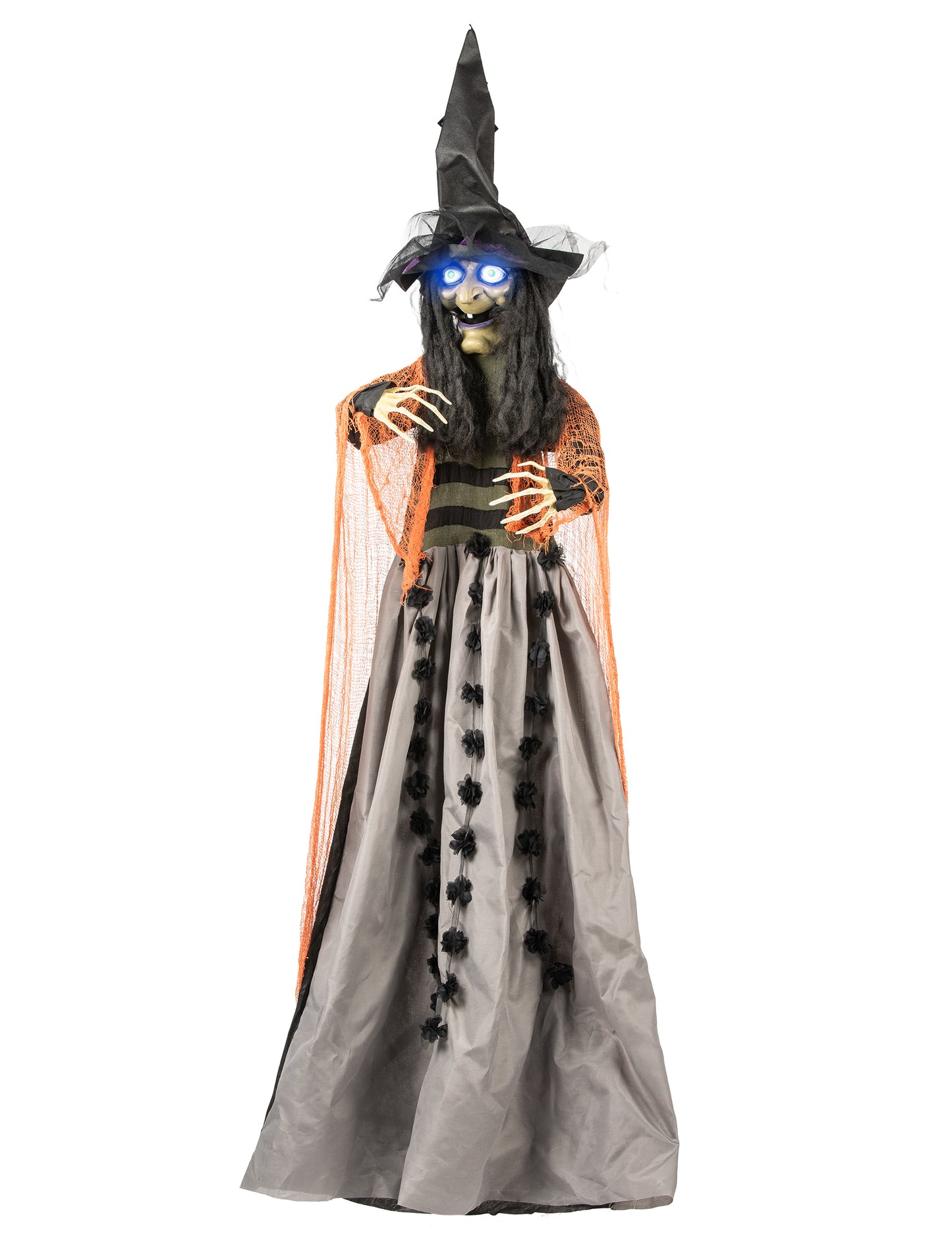 Decorațiune de vrăjitoare suspendată, animată, cu sunet și lumină 183 cm