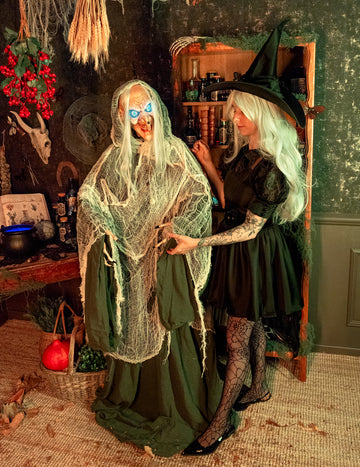 Sunet animat și decorare ușoară vrăjitoare Andromeda 153 cm