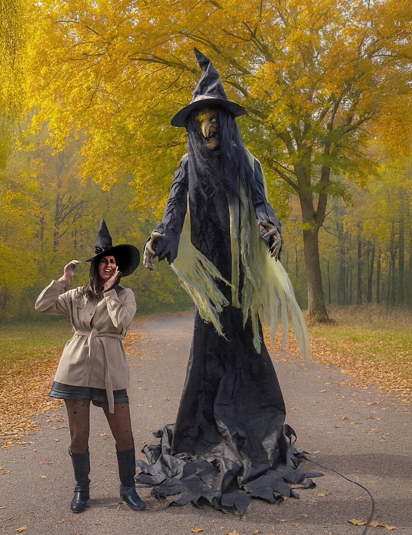 Decorare animată gigant vrăjitor XXL 300 cm