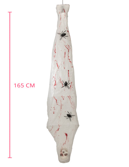 Decorațiune animată suspendată, cocon de păianjen cu corp captiv 165 cm