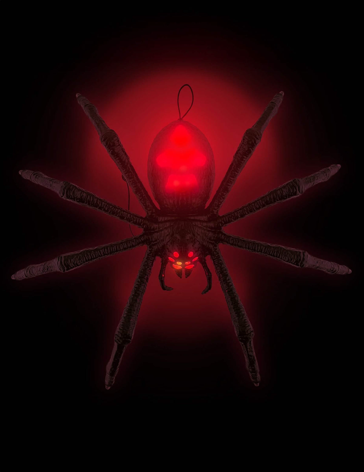 Decorațiune sonoră și luminoasă tarantulă neagră 70 x 15 x 42 cm