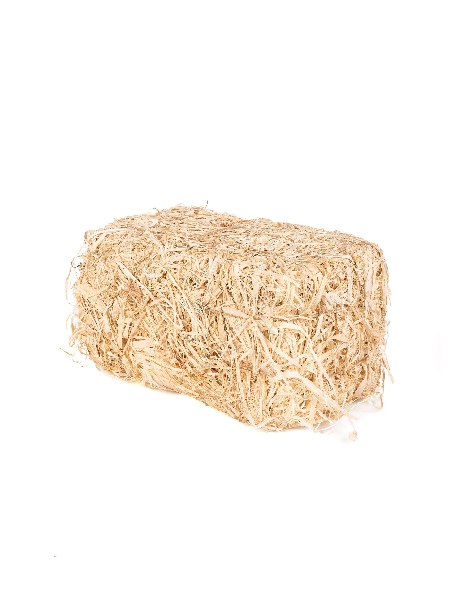 Vue de profil de la décoration botte de paille campagne