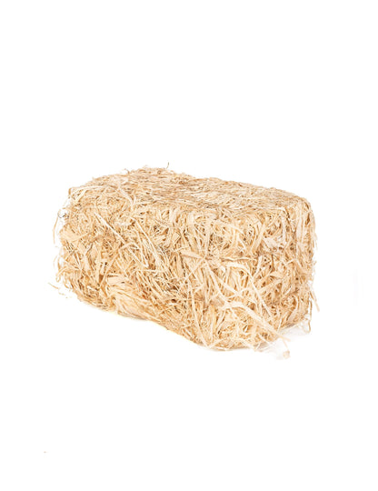 Vue de profil de la décoration botte de paille campagne