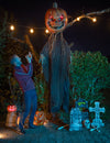 Decorațiune de dovleac agățată, luminoasă, 280 cm