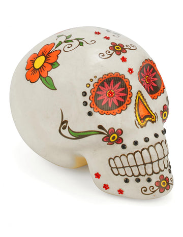 Decorare colorată a craniului Dia de los Muertos