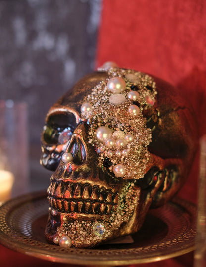 Decorare a craniului Diamante ornamentate 16 x 15 x 21 cm