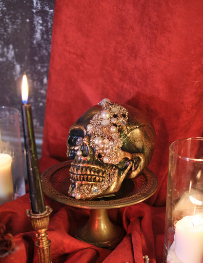 Decorare a craniului Diamante ornamentate 16 x 15 x 21 cm