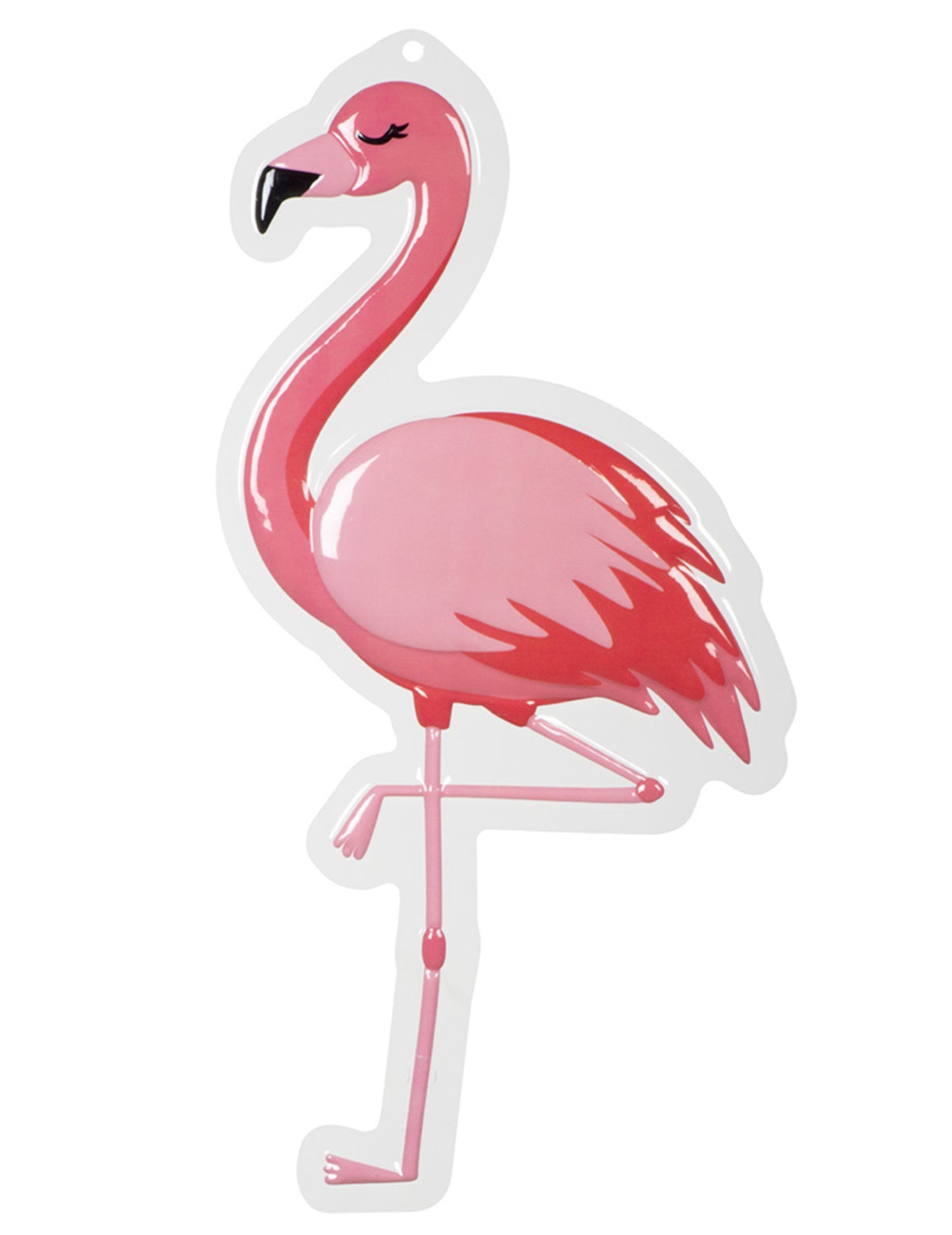 Decorațiune de perete Flamingo roz din plastic 50 x 30 cm 
