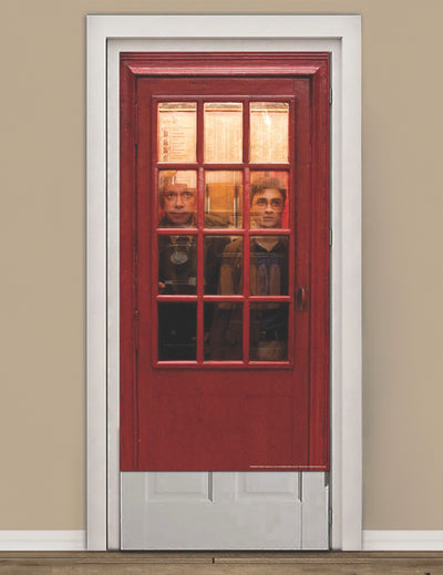 Décoration de porte cabine téléphonique magique Harry Potter pour fête rouge