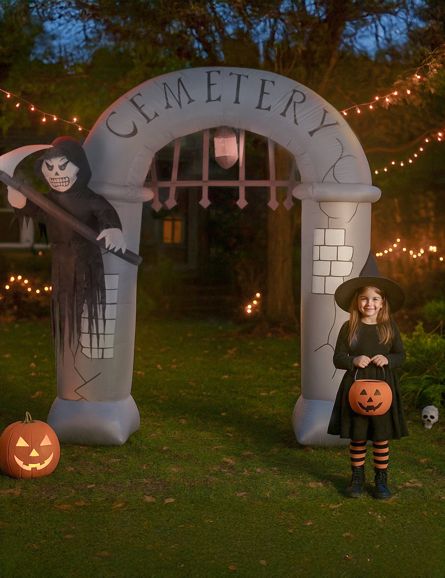 Intrarea cimitirului de decorare gonflabilă 240 cm