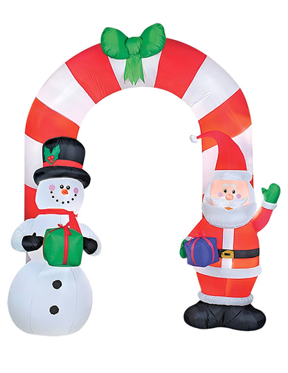 Decorațiune gonflabilă luminoasă Arcadă de Crăciun 240cm 