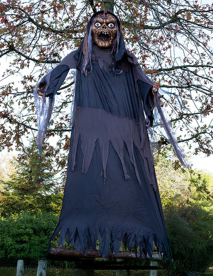Decorațiune gigantică de Halloween: vrăjitoare/zombi agățat, 3,50 m