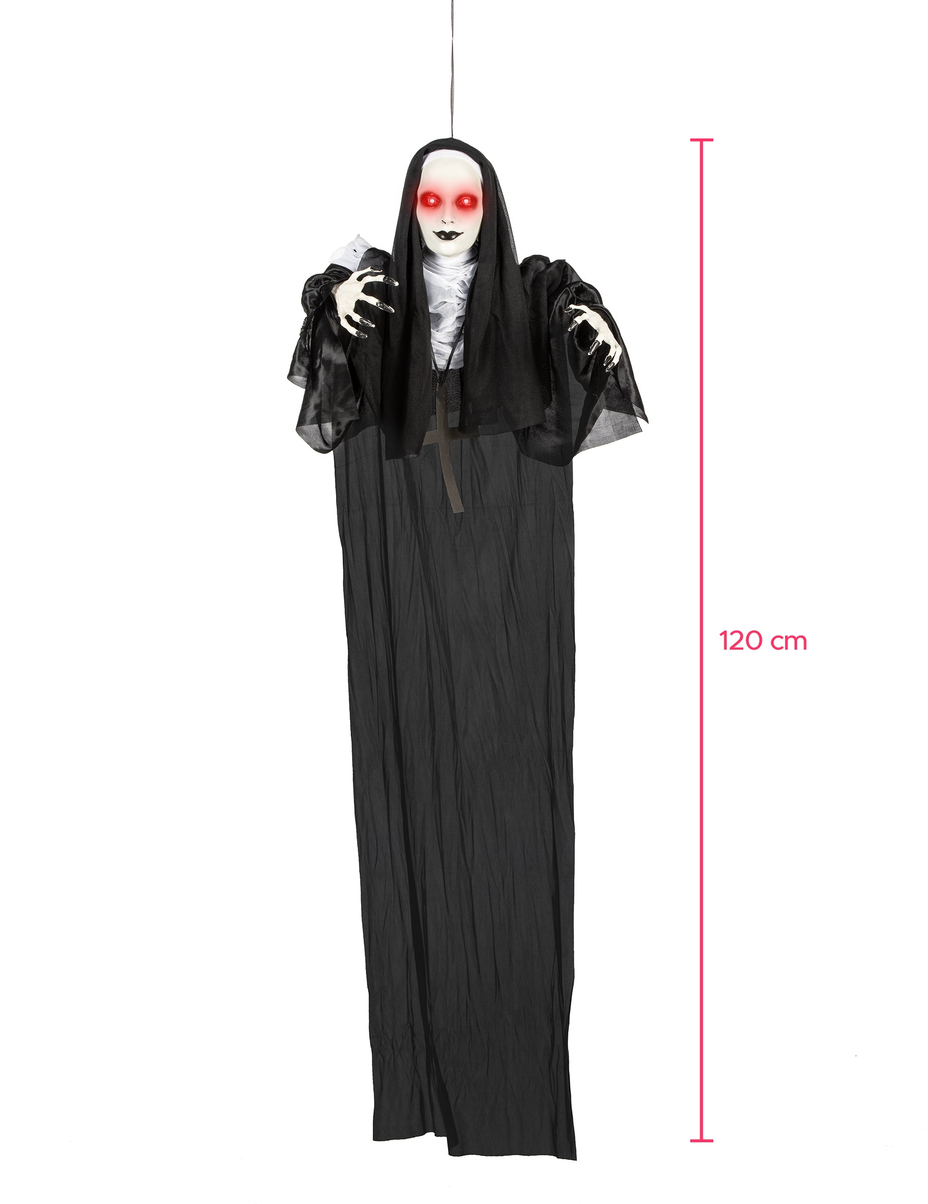 Dimensiunile decorațiunii luminoase de călugăriță suspendată