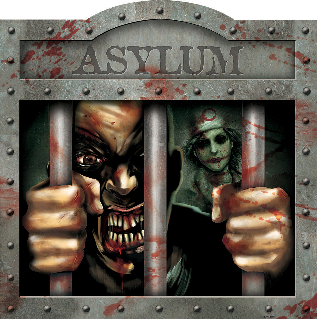 Decorare de perete de azil de Halloween