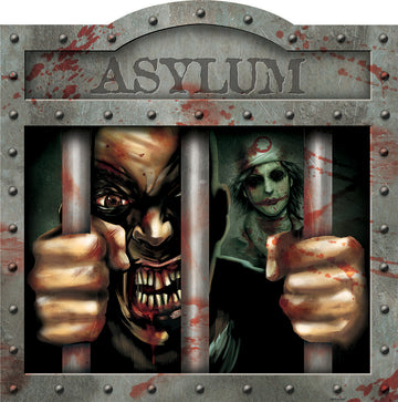 Decorare de perete de azil de Halloween