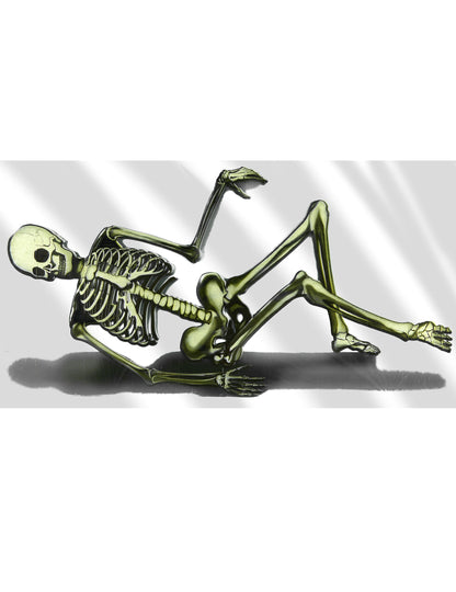 Canapea schelet de decorare din plastic 75 x 150 cm Halloween
