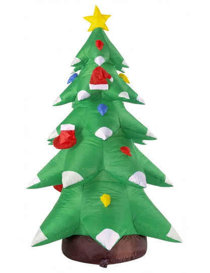 Decorațiune brad de Crăciun gonflabilă și luminoasă 183 cm 