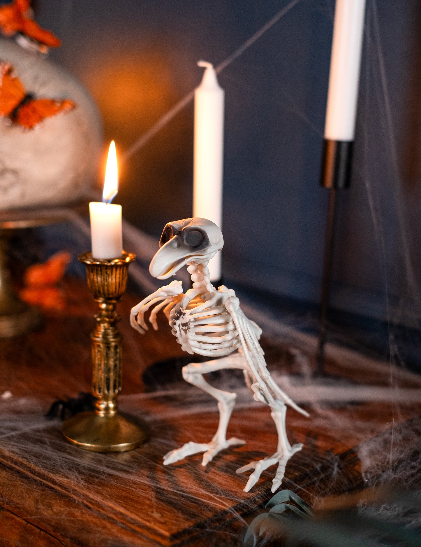Corbeau Scheleton Decoration 19,5 cm Halloween