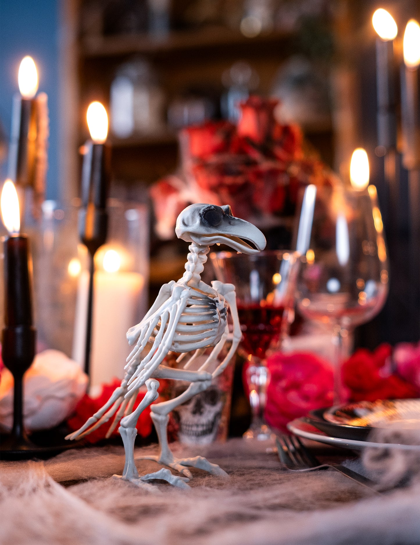 Corbeau Scheleton Decoration 19,5 cm Halloween