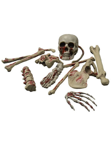 Decorarea sângeroasă a scheletului de Halloween