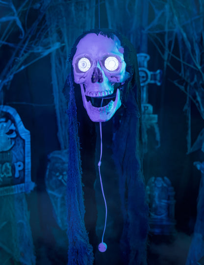 Decorare de craniu animat luminos și sunet de 70 cm