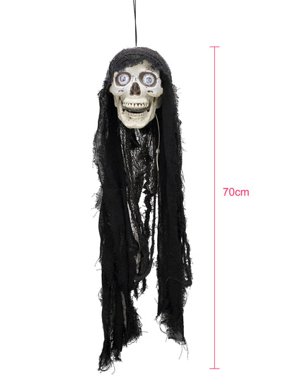 Decorare de craniu animat luminos și sunet de 70 cm