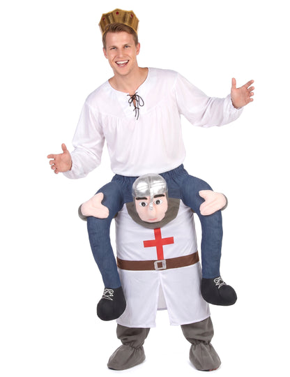 Déguisement à dos de chevalier adulte