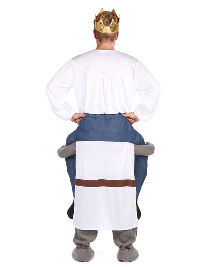 Déguisement à dos de chevalier adulte