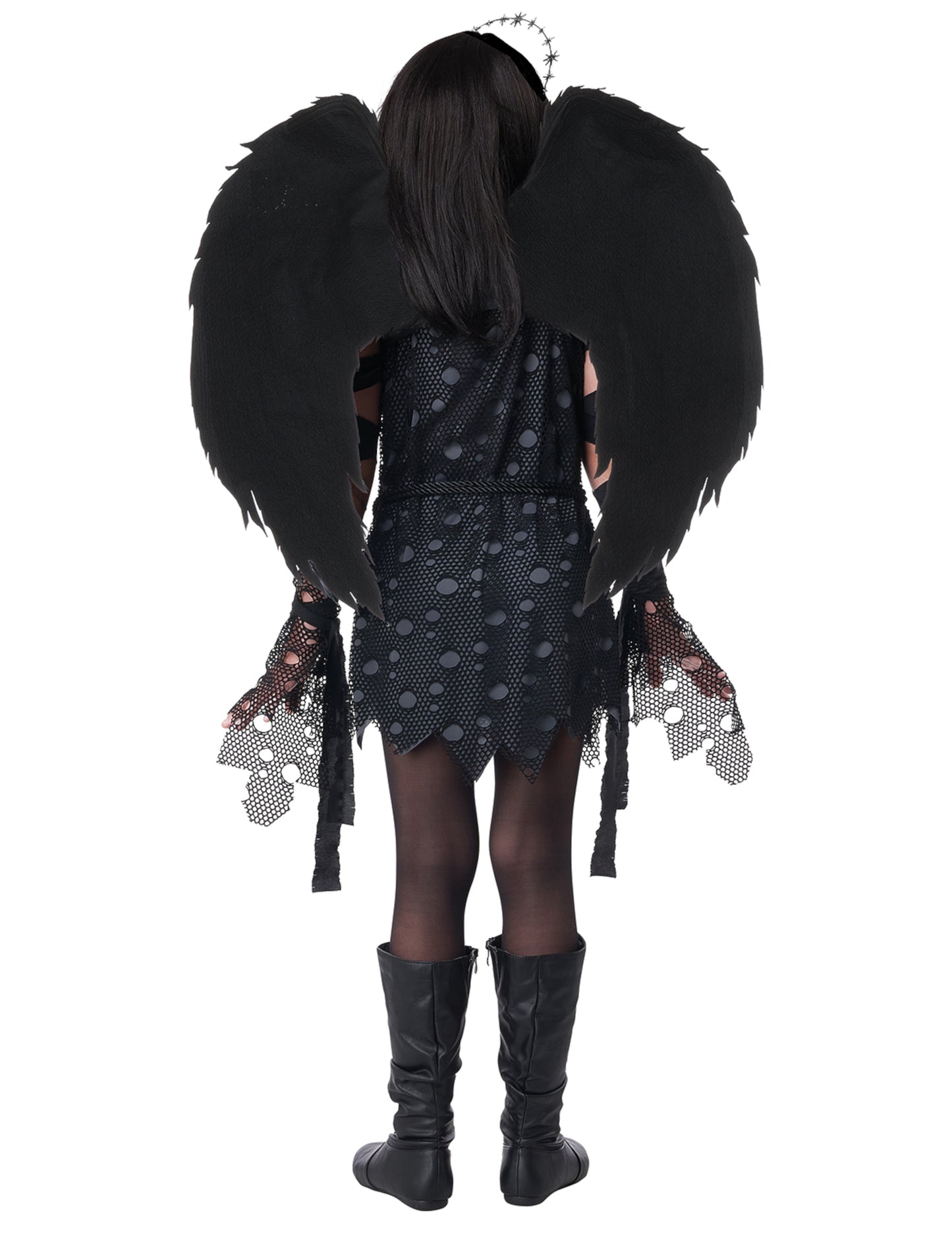 Costum de înger gotic Copil de lux negru