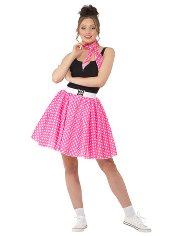 Anii 1950 deghizează roz cu mazăre pentru femei