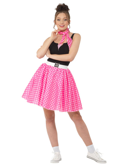 Anii 1950 deghizează roz cu mazăre pentru femei