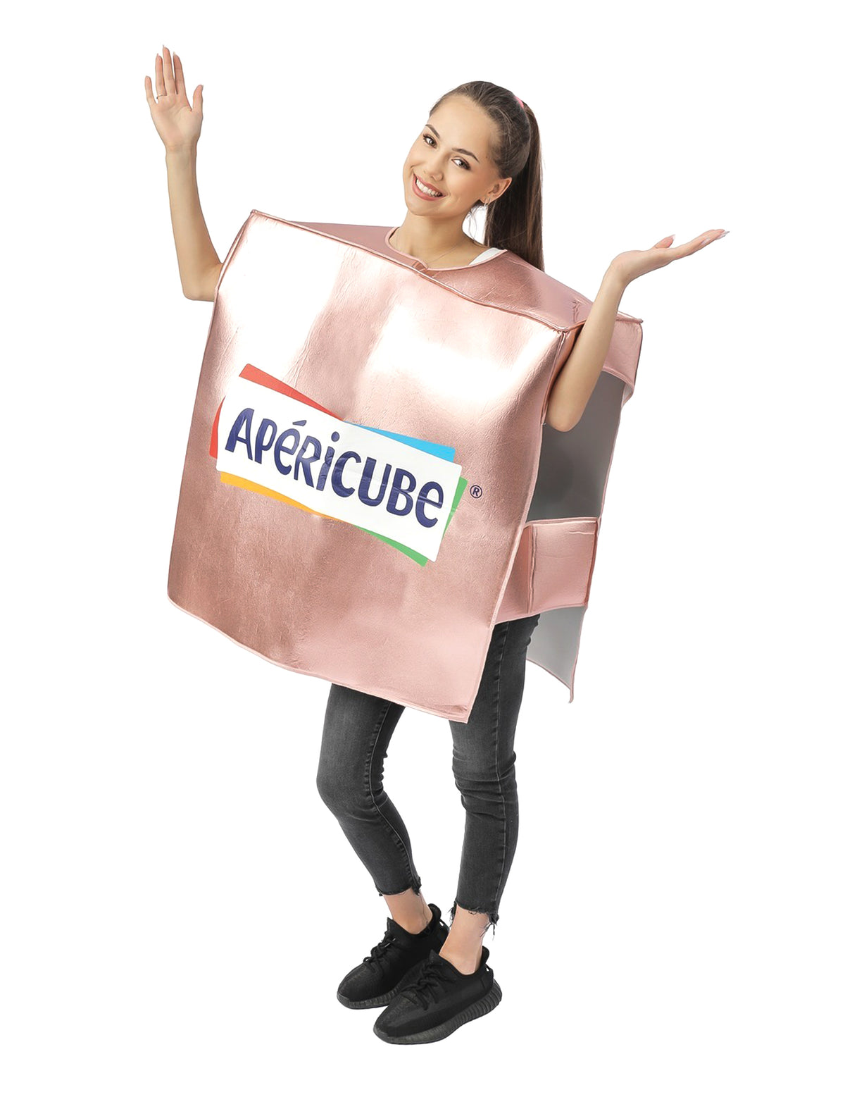 Costum Apéricube™ roz pentru adulți