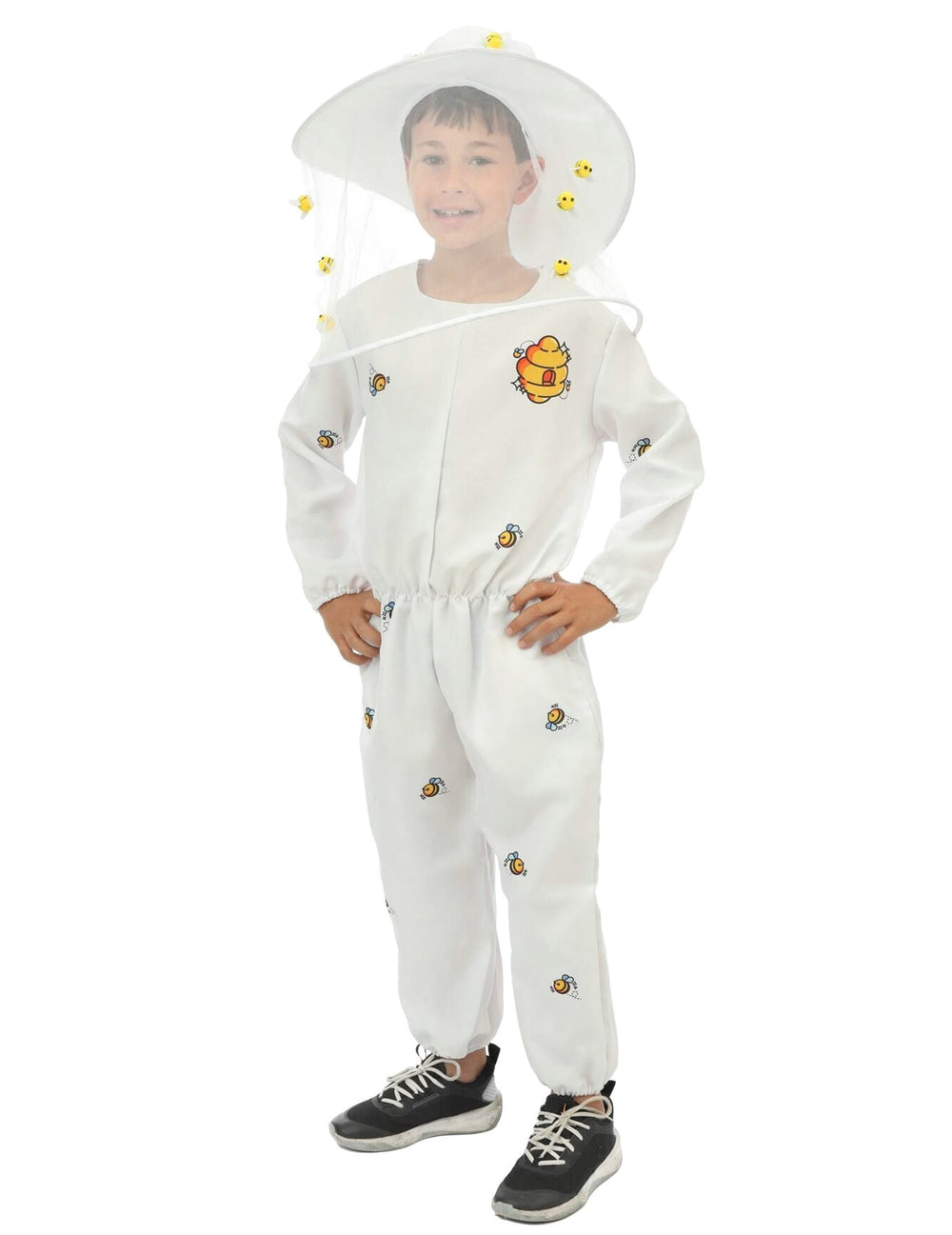 Vue de profil du déguisement d'apiculteur pour enfant