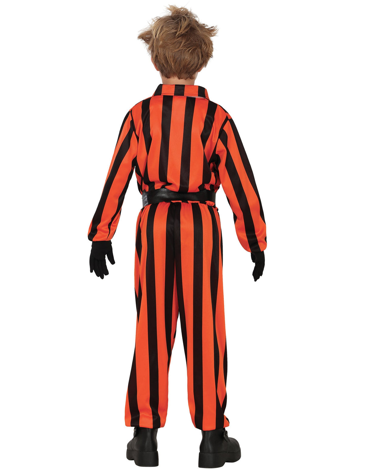 Vue de dos du déguisement arlequin prisonnier pour enfant