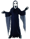 Déguisement assassin Halloween pour enfant noir avec masque blanc