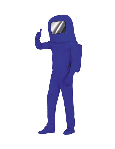 Costum de astronaut din jocuri video pentru adolescent, albastru