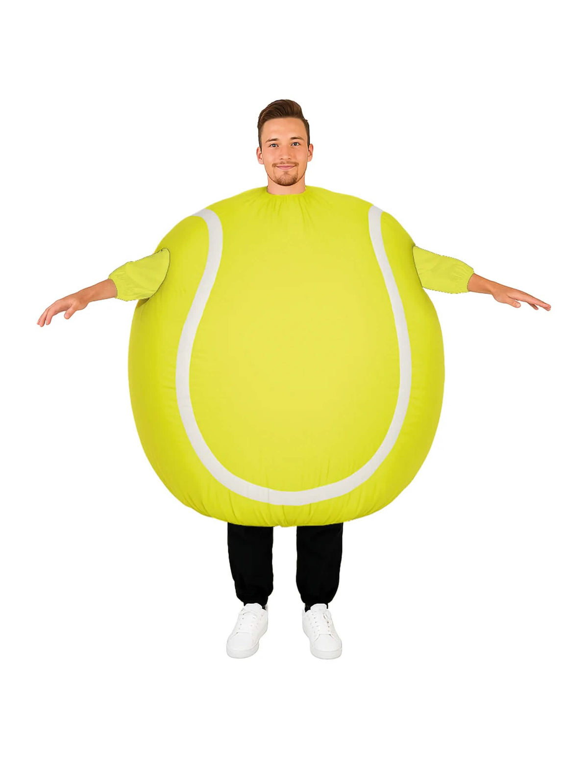 Vedere din față a costumului balon de tenis cară-mă