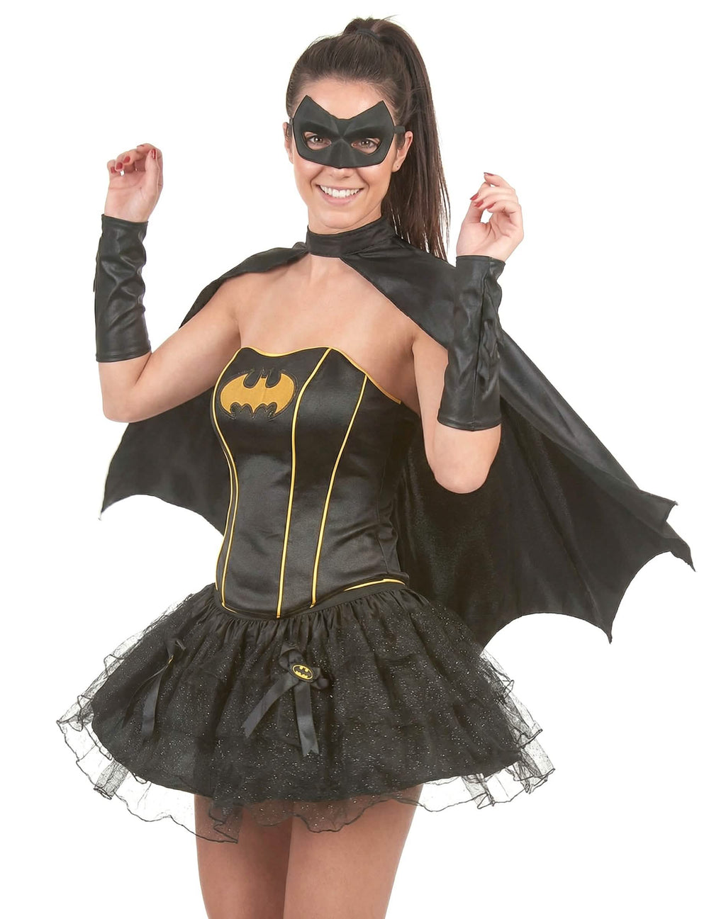 Vedere din față a costumului sexy Batgirl™ pentru femeie