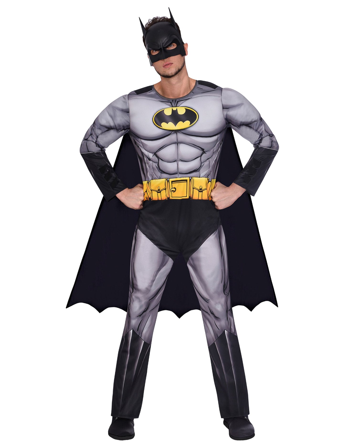Costum Batman gri pentru adult