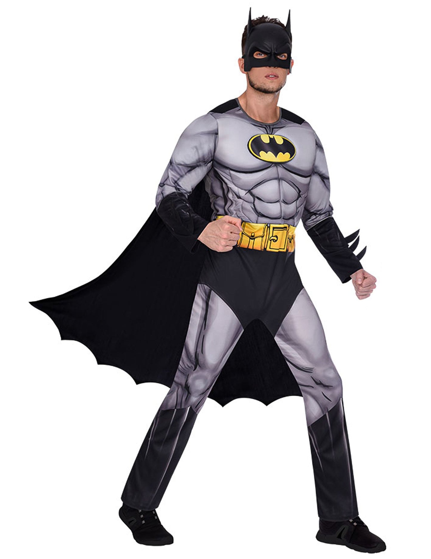 Costum Batman gri pentru adult